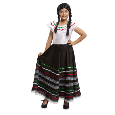 Disfraz de Mejicana Negra Infantil - Disfraces Mexicanos