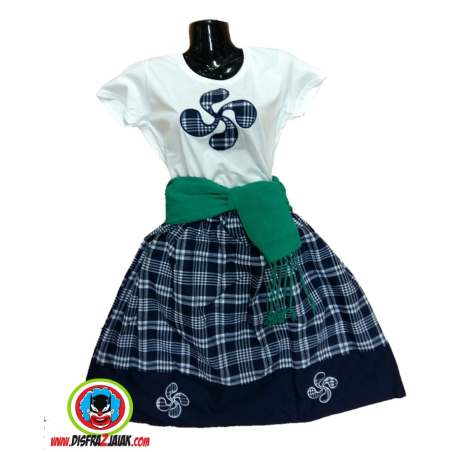 Conjunto Arrantzale Cuadros - Trajes Arrantzale Mujer