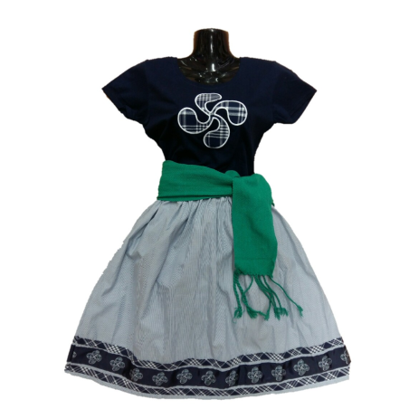 Traje arrantzale mil rayas azul - Trajes Arrantzale Mujer