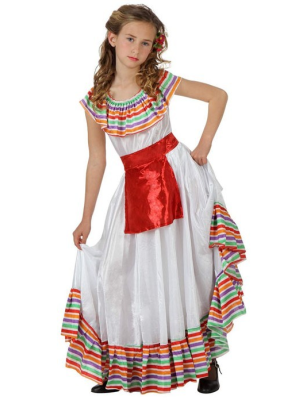 Disfraz de Mejicana Infantil - Disfraces Mexicanos