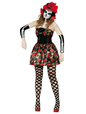 Disfraz de Catrina Flores - Disfraces de Halloween y Terror
