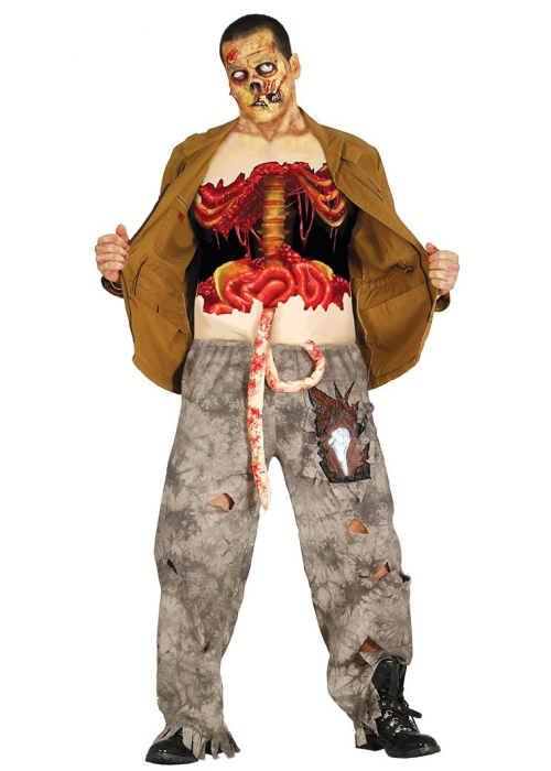 Disfraz de Zombie Destripado (Camiseta) - Disfraces de Halloween y Terror