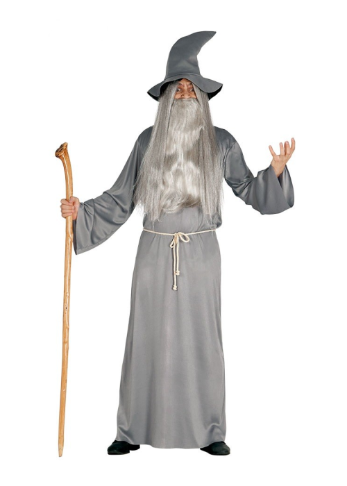 Disfraz de Mago Gris - Disfraces de Brujas y Hechiceros para Hombre