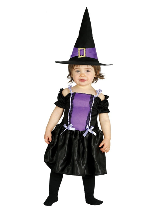 Vestit mica bruixa de color Porpra Nadó