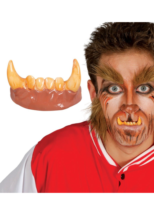 Dientes de Hombre Lobo - Complementos Halloween y Terror