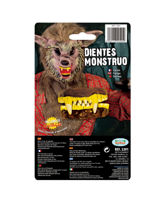 Erosi Hortzak Monster, bakarrik 1.50€ – mozorro Denda online
