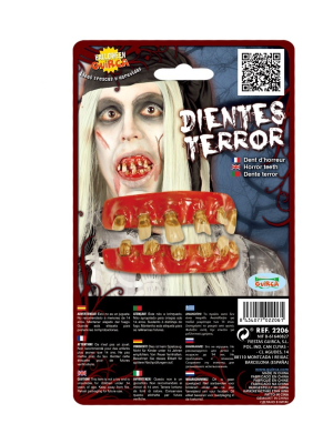 Dientes de Zombie - Complementos Halloween y Terror