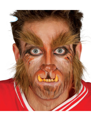 Patillas y Cejas Hombre Lobo - Complementos Halloween y Terror