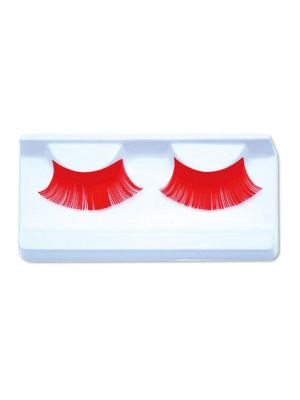 Pestañas Jumbo rojas - Maquillaje y Caracterizacion