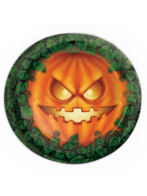 Platos de Calabaza Malvada - Decoracion de Halloween y Terror