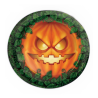 Platos de Calabaza Malvada - Decoracion de Halloween y Terror