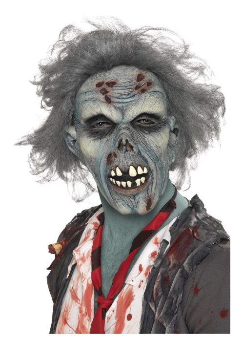 Mascara Zombie Gris - Mascaras y Antifaces