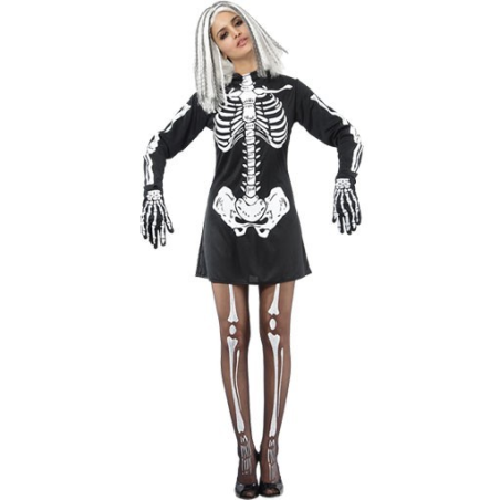 Disfraz de Esqueleto Vestido para Mujer - Disfraces Halloween Calaveras