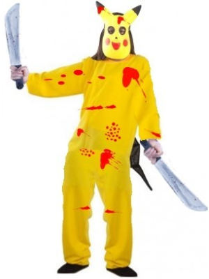 Disfraz de Chinchilla Pikachu Asesino Infantil - Disfraces de Halloween Infantiles