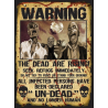 Letreros Warning 2 unid - Cuadros, Siluetas y Posters