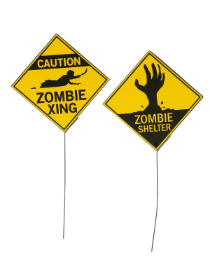 Señal de Peligro para Halloween - Cuadros, Siluetas y Posters