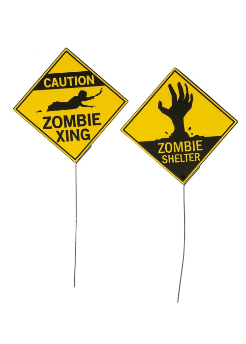 Señal de Peligro para Halloween - Cuadros, Siluetas y Posters