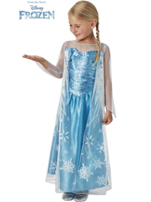 Disfraz de Elsa Frozen con Capa Classic Infantil - Disfraces de Frozen
