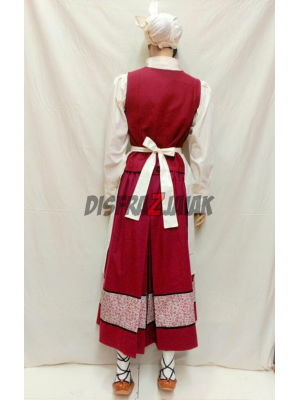 Comprar Conjunto Casera Flores Granate Corpiño - Trajes Neska o Baserritarra Mujer