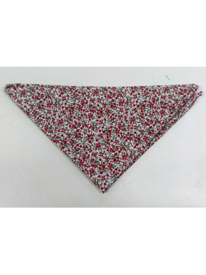 Pañuelo de Flores Rojo y Gris - Pañuelos y Delantales Regionales