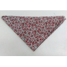 Pañuelo de Flores Rojo y Gris - Pañuelos y Delantales Regionales