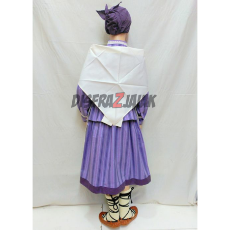 Conjunto Casera Raya Fina Morada - Trajes Neska - Baserritarra Niña