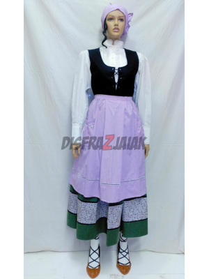 Comprar Conjunto Casera Flores Verde Corpiño - Trajes Neska o Baserritarra Mujer