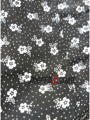 Conjunto Casera Infantil Flores Negro - Trajes Neska - Baserritarra Niña