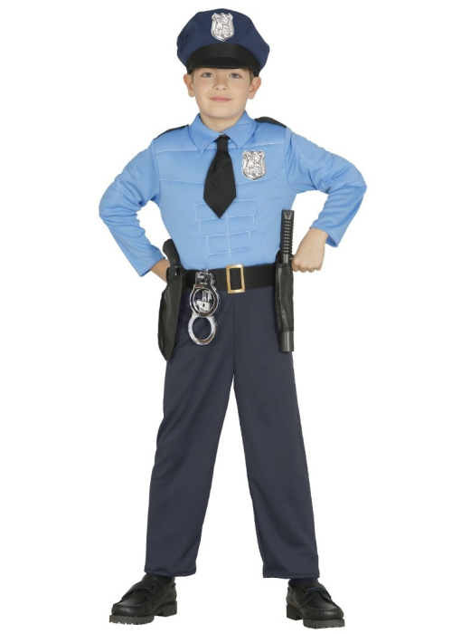 Disfraz de Policia Musculoso Infantil - Disfraces de Policias y Presos