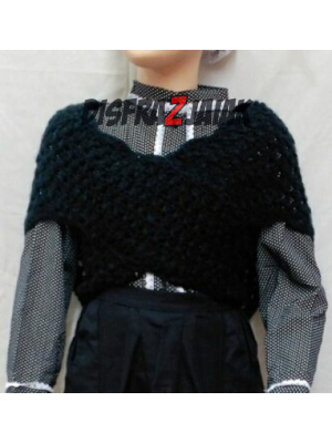 Comprar Toquilla Negra Punto Abierto - TRAJES REGIONALES