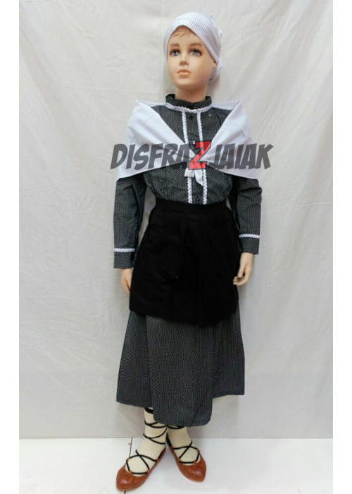 Conjunto Casera Motas - Trajes Neska - Baserritarra Niña
