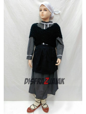 Conjunto Casera Motas - Trajes Neska - Baserritarra Niña