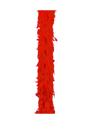 Boa Plumas Roja - Complementos años 20