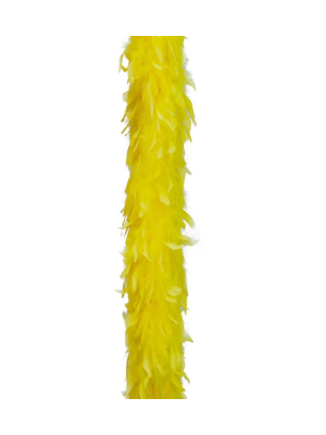 Boa Plumas Amarilla - Complementos años 20