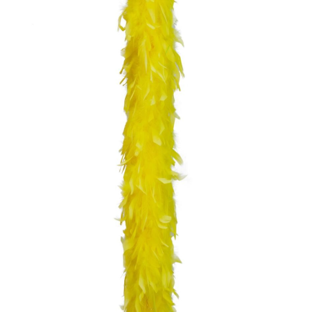 Boa Plumas Amarilla - Complementos años 20