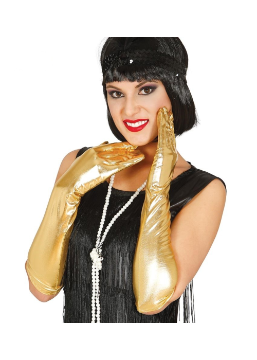 Guantes Largos Dorados - Guantes