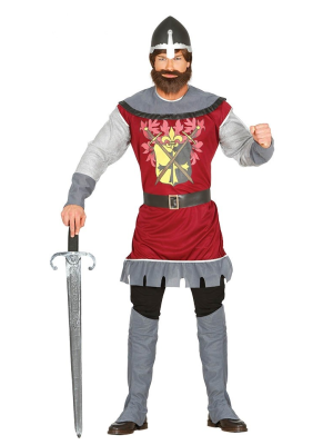 Disfraz de Guerrero Medieval Granate - Disfraces de Medievales y Guerreros