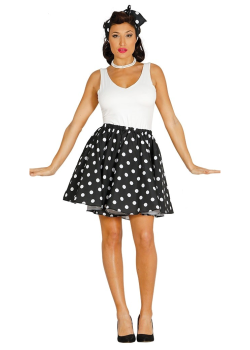 Disfraz de Set Pin Up Negro - Disfraces años 50-60 (Grease)