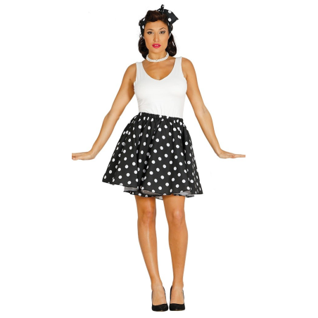 Disfraz de Set Pin Up Negro - Disfraces años 50-60 (Grease)