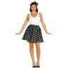 Disfraz de Set Pin Up Negro - Disfraces años 50-60 (Grease)