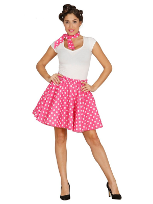 Disfraz de Set Pin Up Rosa - Disfraces años 50-60 (Grease)
