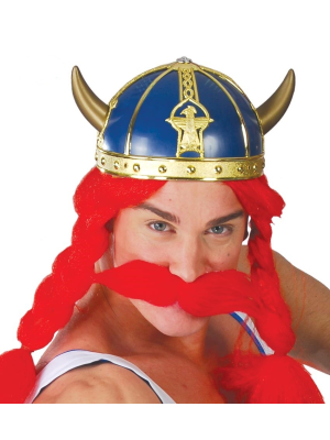 Casco Vikingo Azul - Sombreros