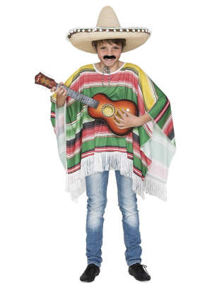 Poncho Mejicano Infantil - Mexicanos