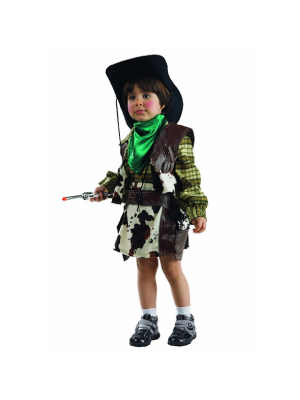 Disfraz de Vaquera Verde Bebe - Vaqueros