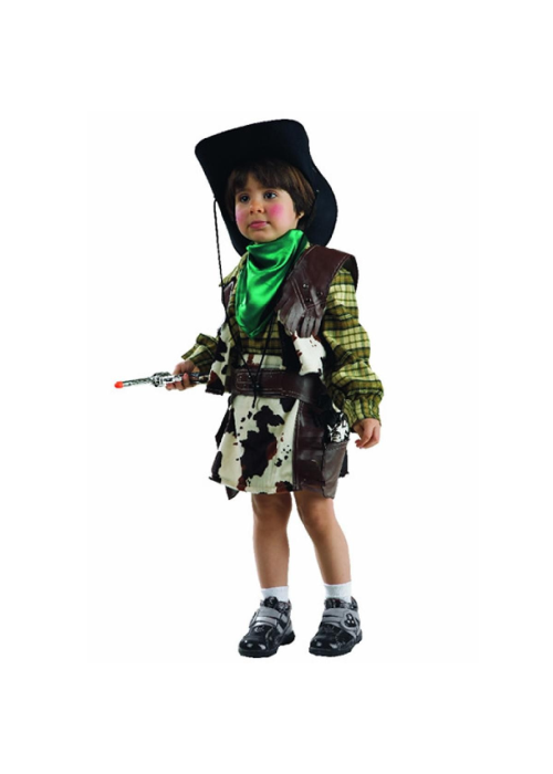Disfraz de Vaquera Verde Bebe - Vaqueros