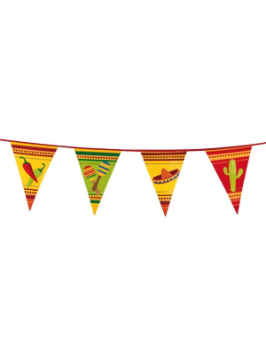 Banderines Triangulares Fiesta Mejicana - Fiesta Mexicana