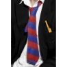 Corbata de Rayas Azul y Granate - Complementos Estudiantes y Niños