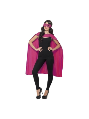 Comprar Capa y Antifaz Rosa - Capas