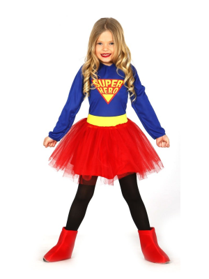 Disfraz de Super Hero Chica Infantil - Disfraces de Superheroes y Comics