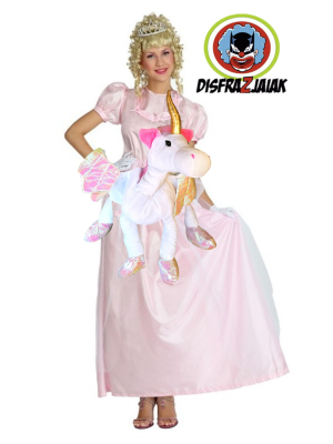 Disfraz de Princesa Rosa Unicornio - Disfraces de Princesas y Principes